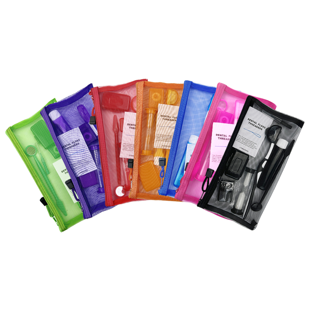 Teeth Whitening Brush - 8Pcs/set Orthodontic Dental Care Brush Kit