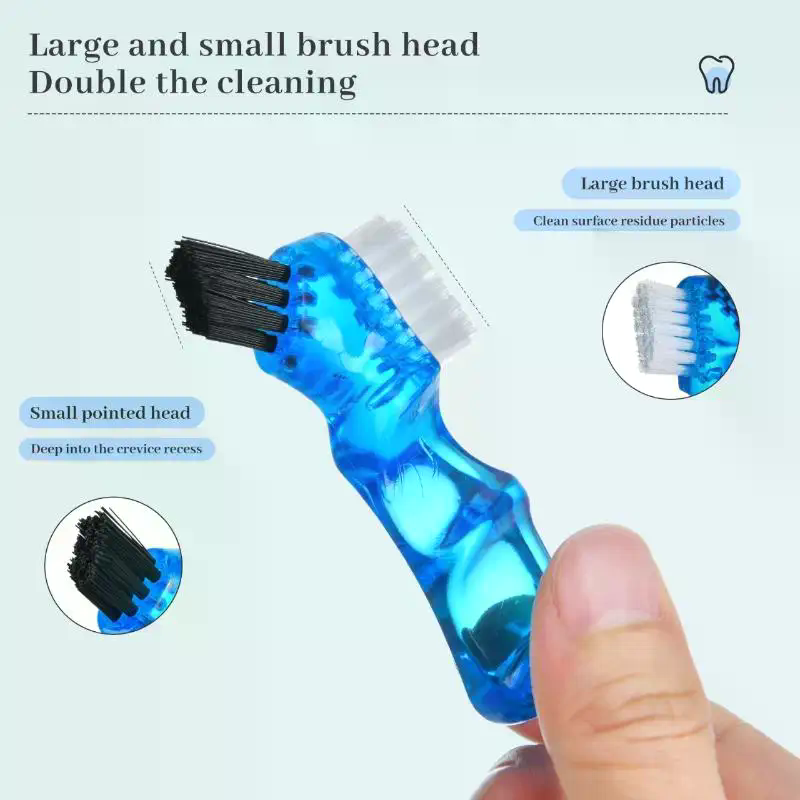 Teeth Whitening Brush - 1Pcs Mini Denture Cleaning Brush Toothbrushes
