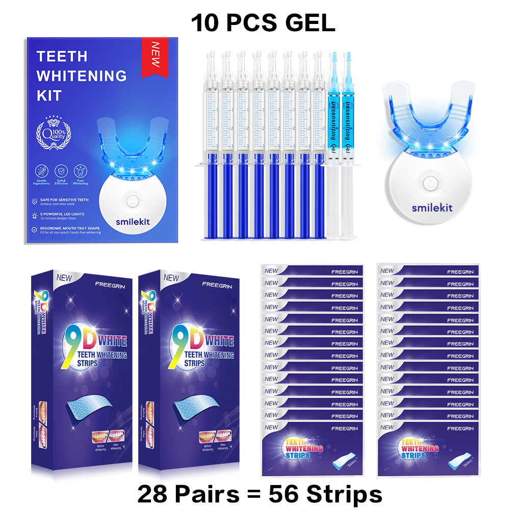 Teeth Whitening Q&M - Teeth Whitening Kit - 5X LED