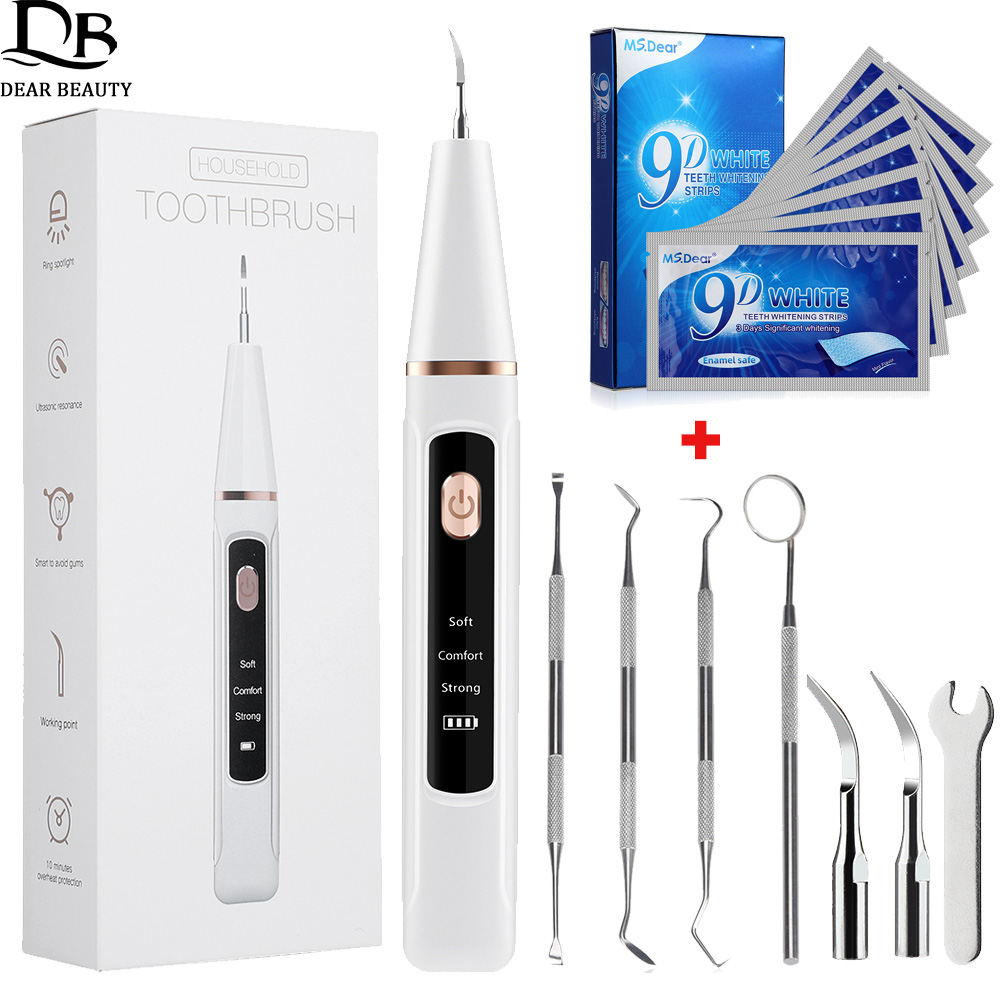 Teeth Whitening Home - Ultrasonic Dental Calculus Remover And 9D