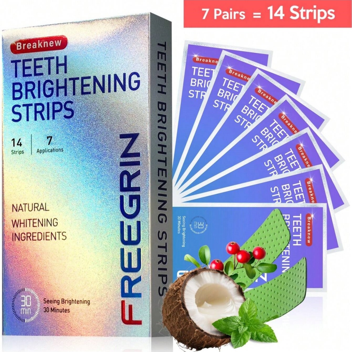 Teeth Whitening Quotes - Deluxe Whitening Teeth Stickers 7/14/21 Pairs