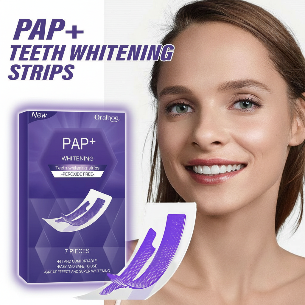 Teeth Whitening Quotes - Purple Teeth Whitening Strips Bleaching Stains