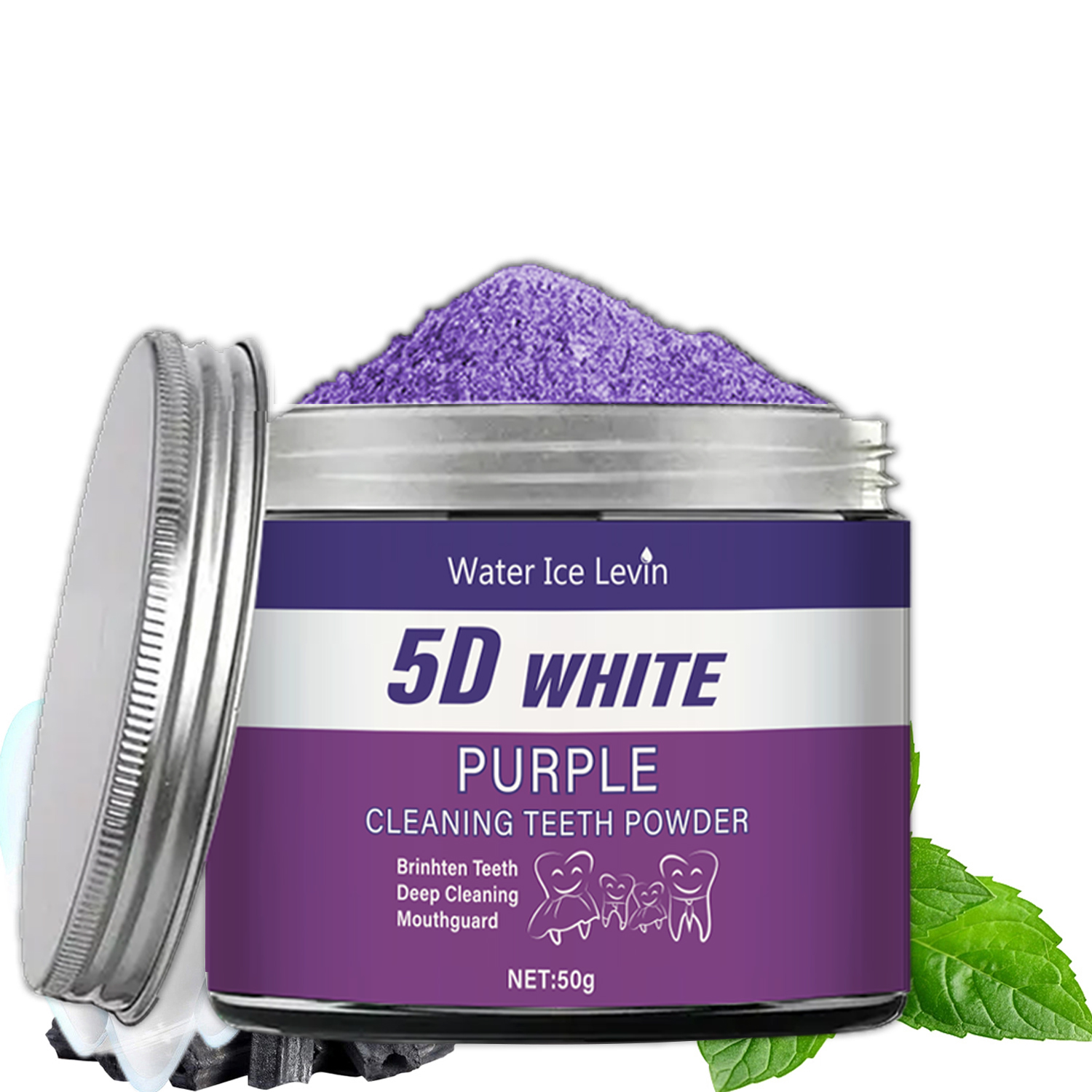 Teeth Whitening Quotes - Purple Teeth Whitening Powder, 50g -