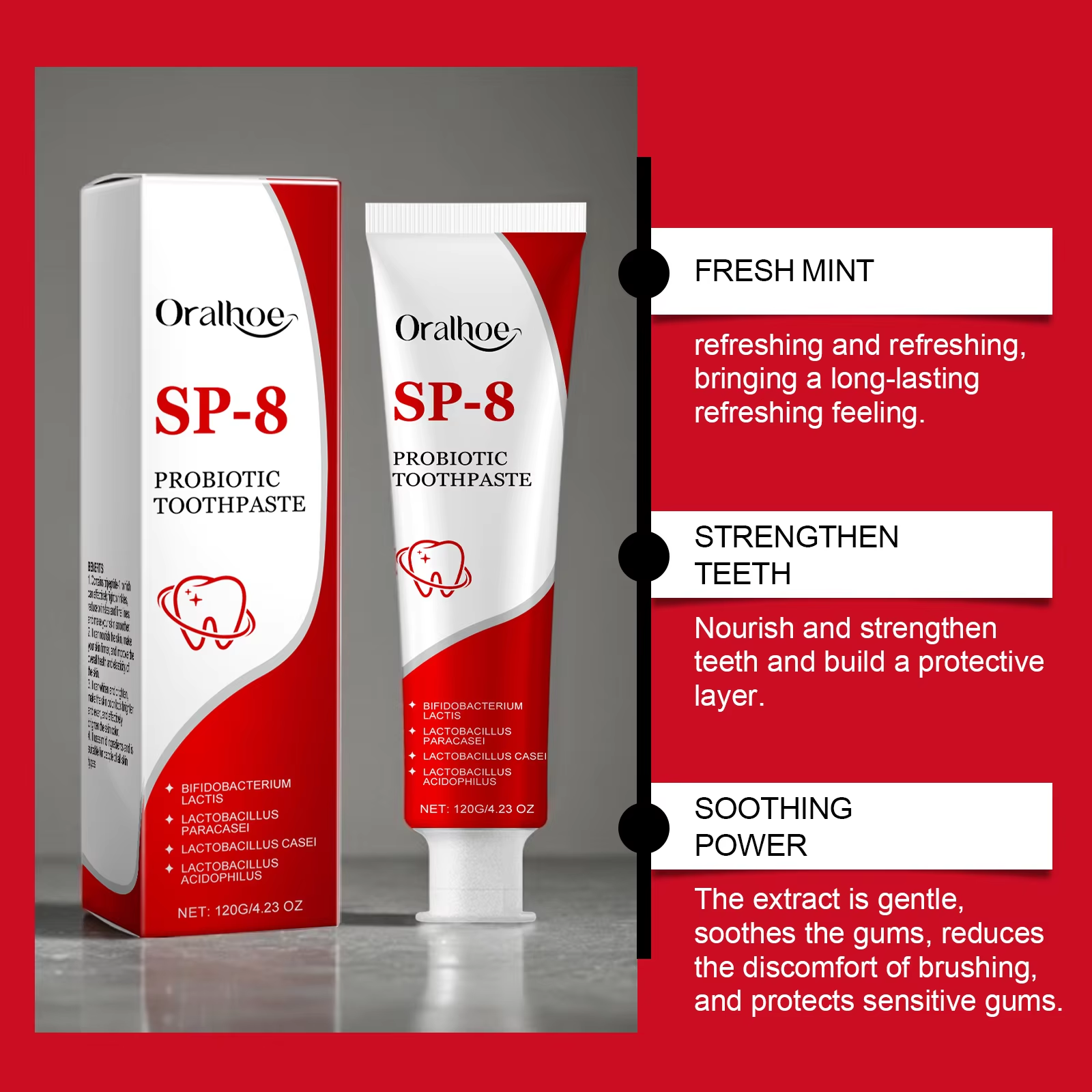 Sp-8 Probiotic Toothpaste Brig - Teeth Whitening Treatment reseña y precio