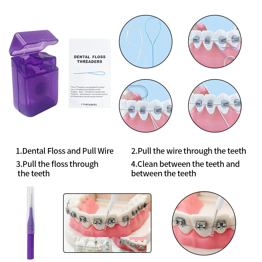 8Pcs/set Orthodontic Dental Ca - Teeth Whitening Brush reseña y precio