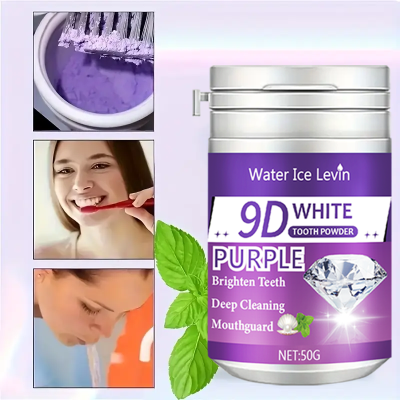 9D White Purple Toothpowder. B - Teeth Whitening Quotes reseña y precio