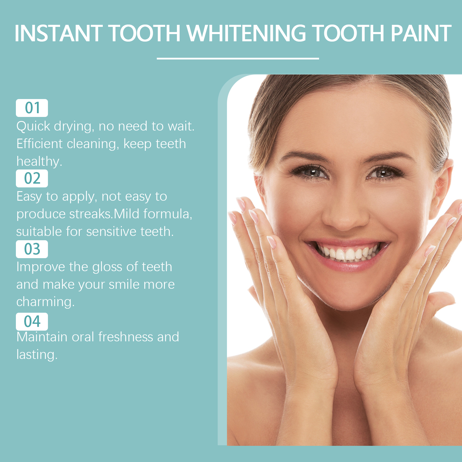 Instant Teeth Whitening Paint  - Teeth Paint Whitening reseña y precio