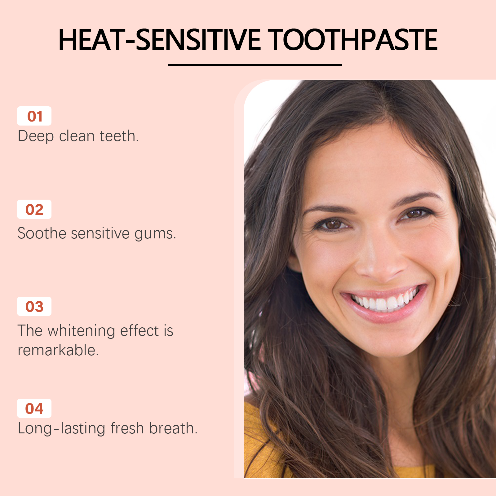 ORALHOE Heat-Sensitive Toothpa - Teeth Whitening Enzymes reseña y precio