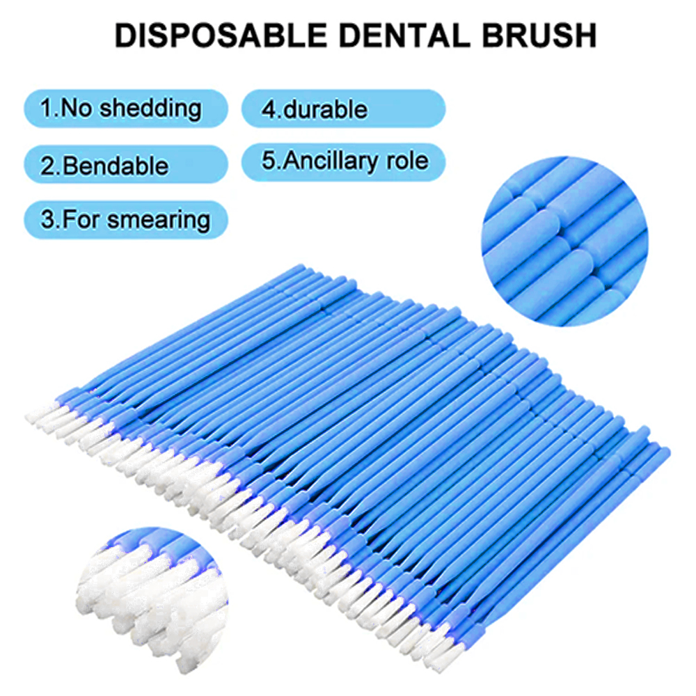 100Pcs Dental Disposable Micro - Teeth Whitening Brush reseña y precio