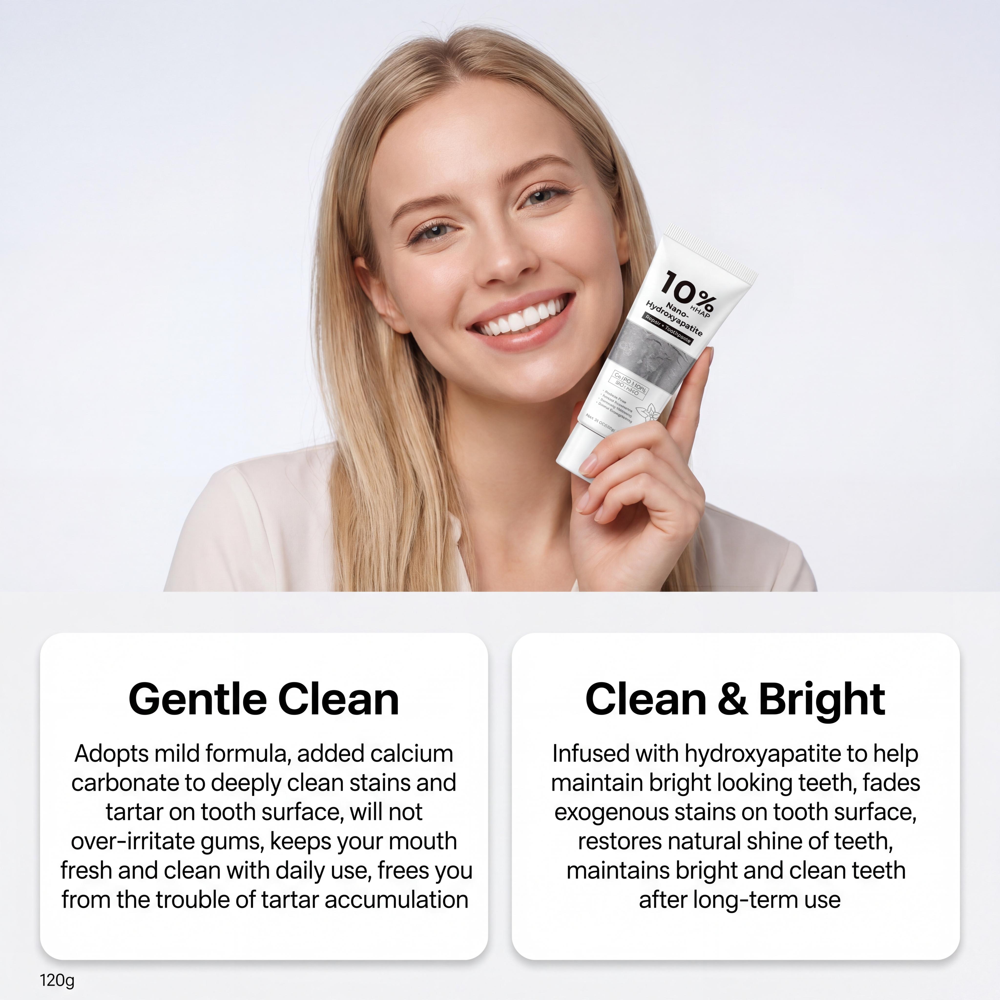 Nano-Hydroxyapatite Toothpaste - Teeth Whitening Treatment reseña y precio