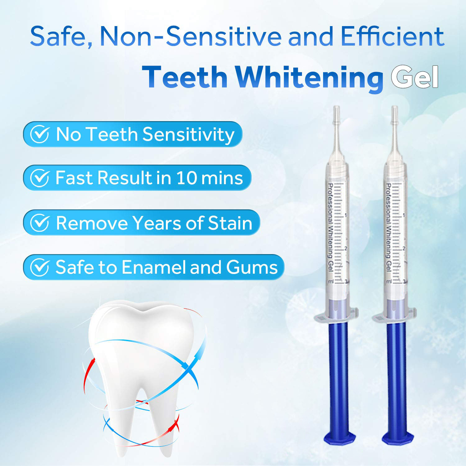 Teeth Whitening Gel Refill Syr - Teeth Whitening Q&M reseña y precio