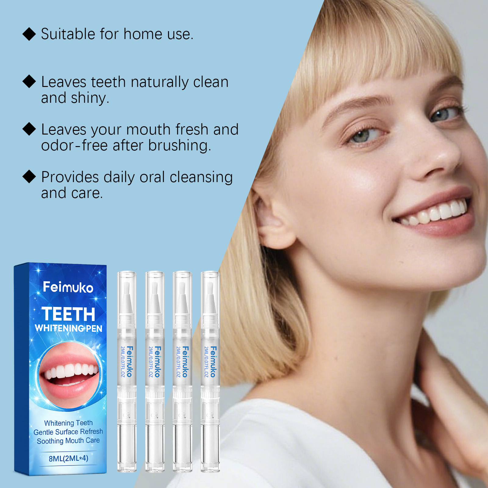 Feimuko 8ml Teeth Gel Pen Gent - Teeth Whitening Q&M reseña y precio