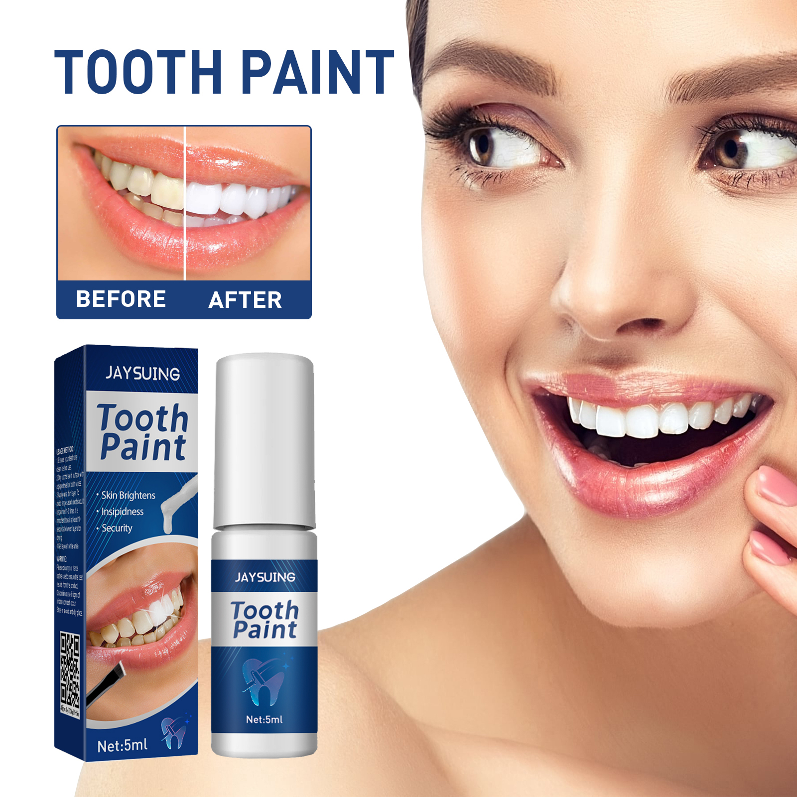 Instant Teeth Whitening Paint  - Teeth Paint Whitening reseña y precio