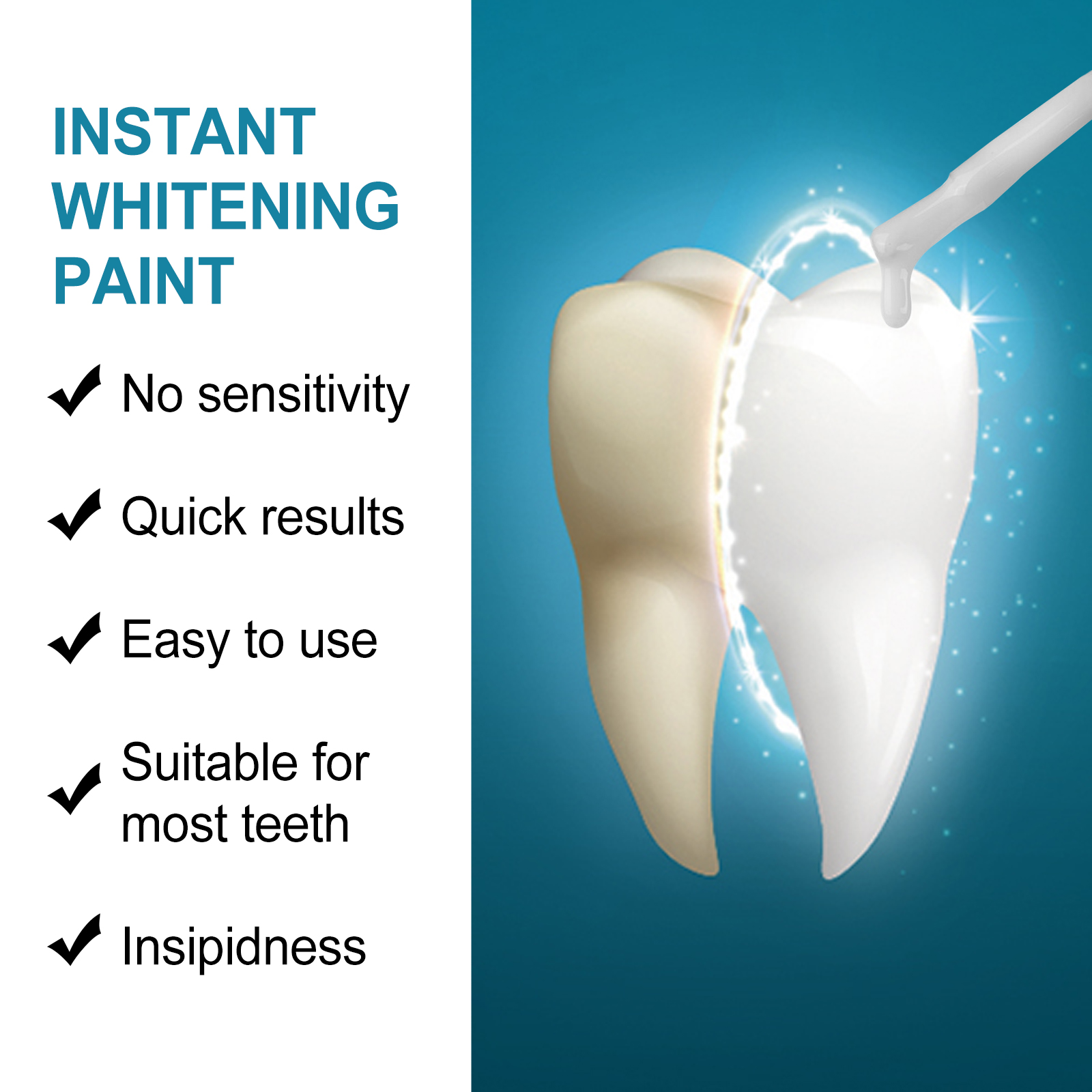 Instant Teeth Whitening Paint  - Teeth Paint Whitening reseña y precio