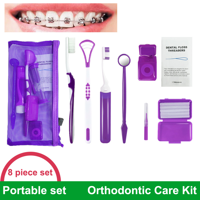8pcs/set Dental Care Brush Kit - Teeth Whitening Brush reseña y precio