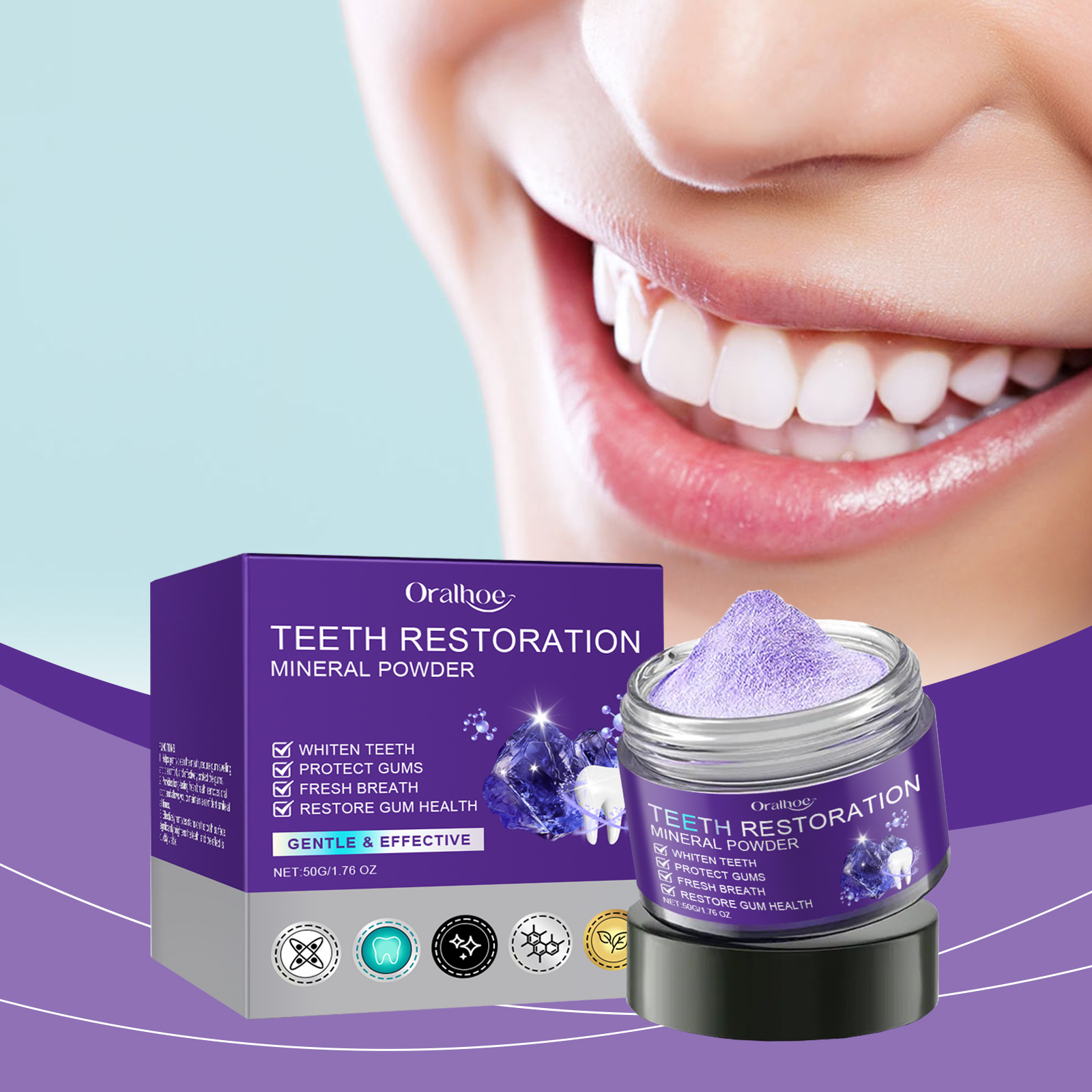 Teeth Restoration Mineral Powd - Teeth Whitening Quotes reseña y precio