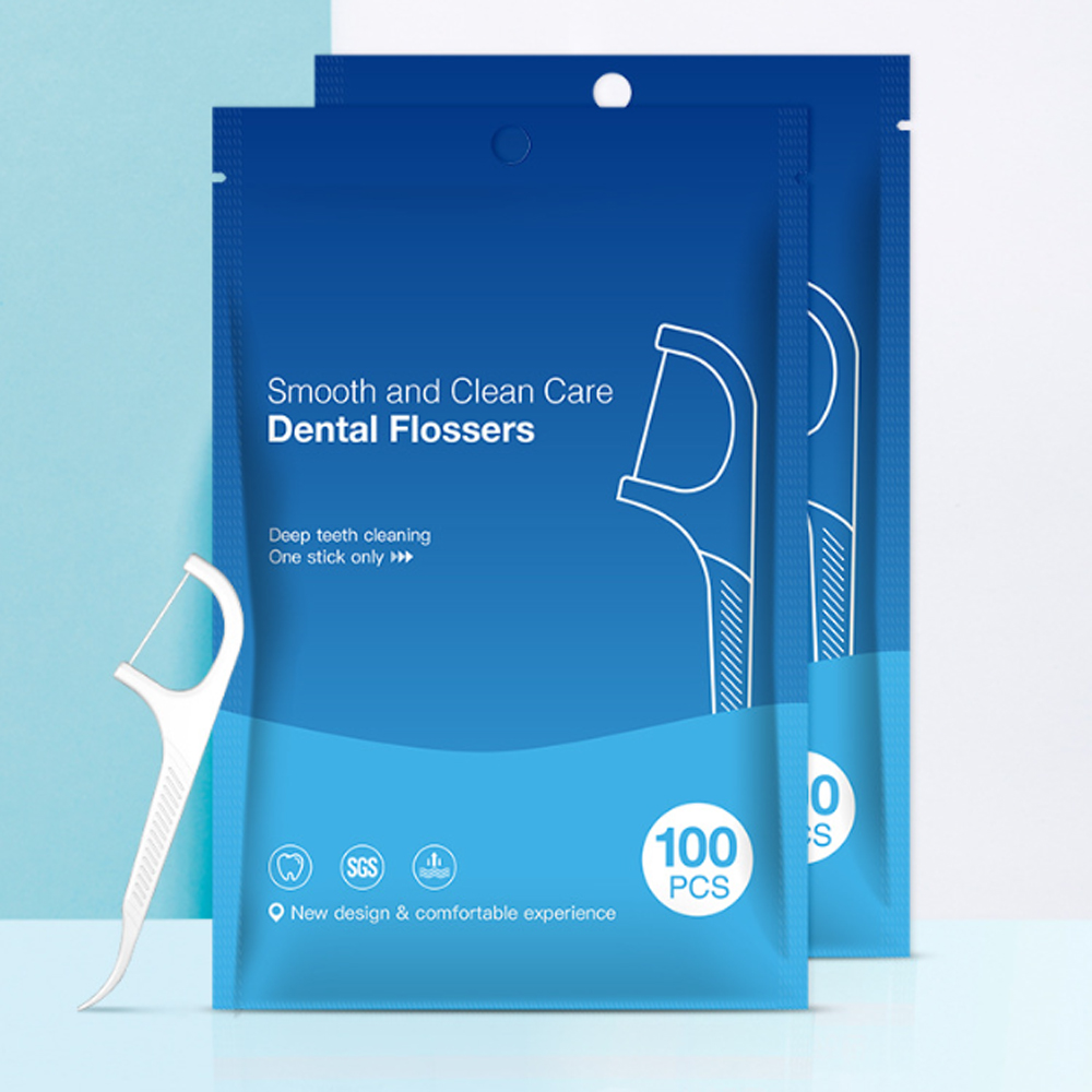 100PCS Dental Floss Dental Flo - Teeth Whitening Brush reseña y precio