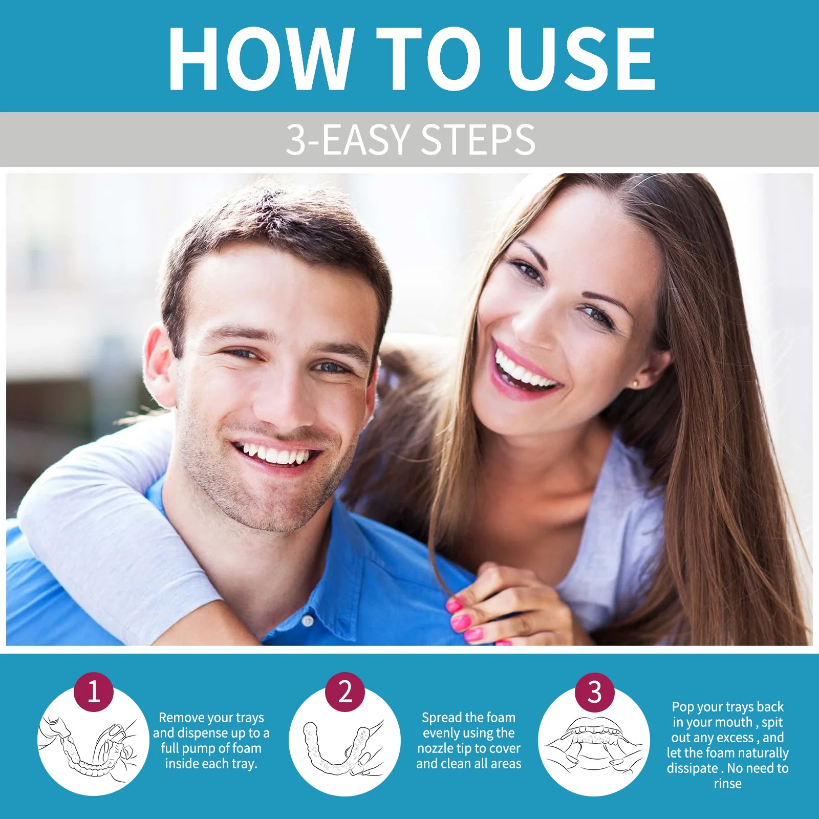 Aligner Denture Cleaner Foam D - Teeth Whitening Treatment reseña y precio