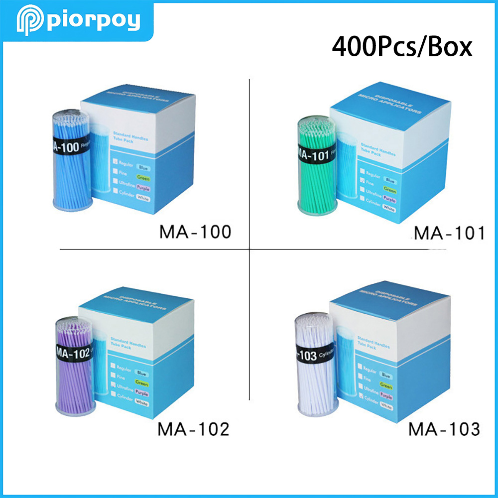 PIORPOY 400Pcs/Box Dental Micr - Teeth Whitening Brush reseña y precio