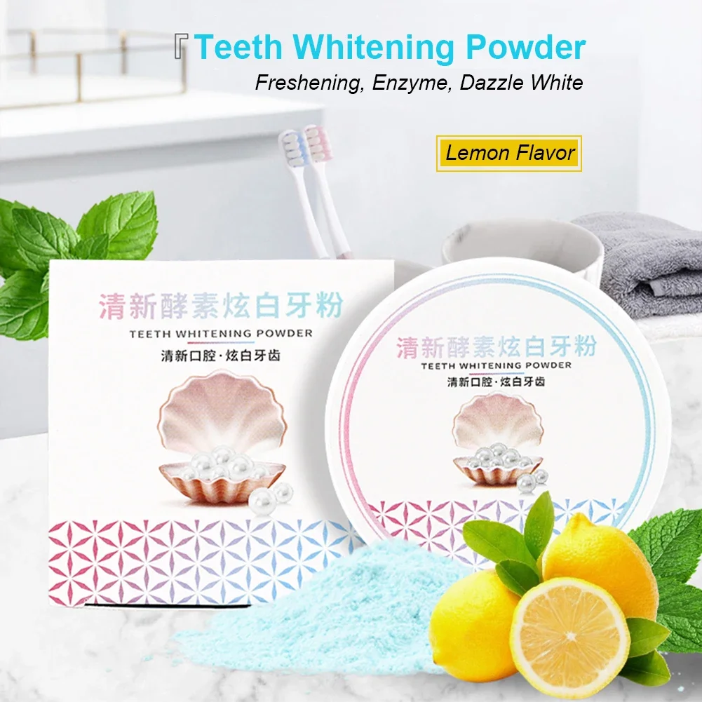 2 Types Teeth Whitening Powder - Teeth Whitening Enzymes reseña y precio