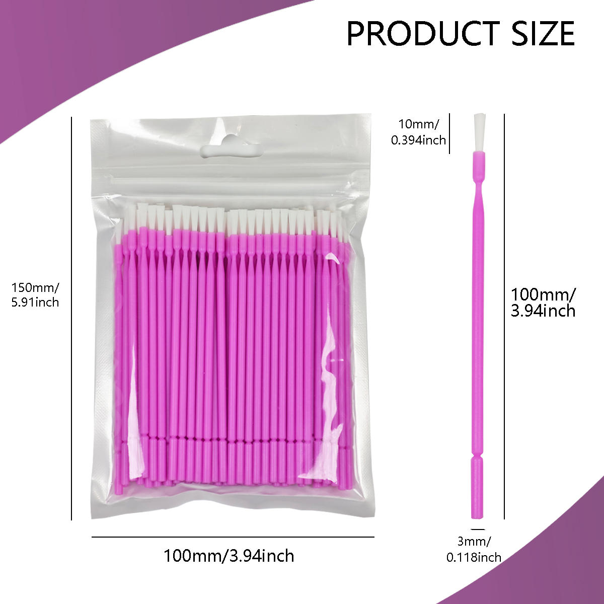 100Pcs Dental Disposable Micro - Teeth Whitening Brush reseña y precio