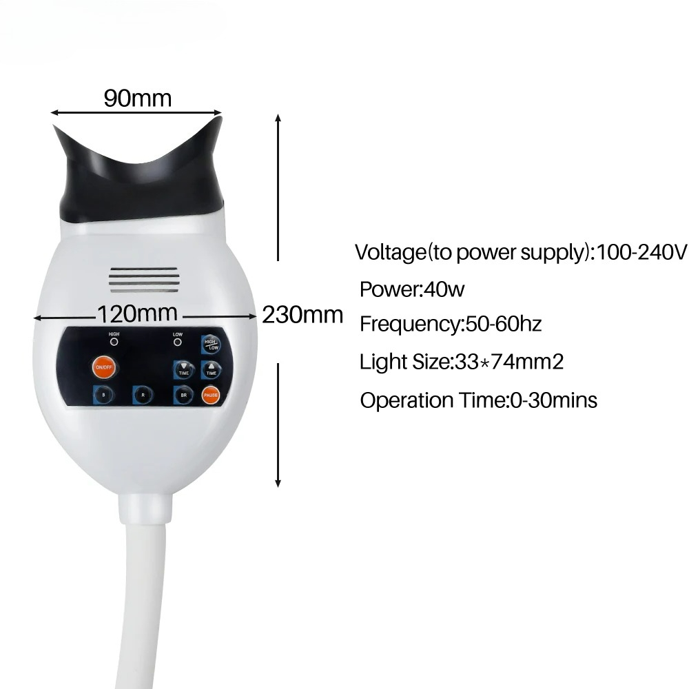 Adjustable 3 Colors LED Teeth  - Teeth Whitening Accelerator reseña y precio