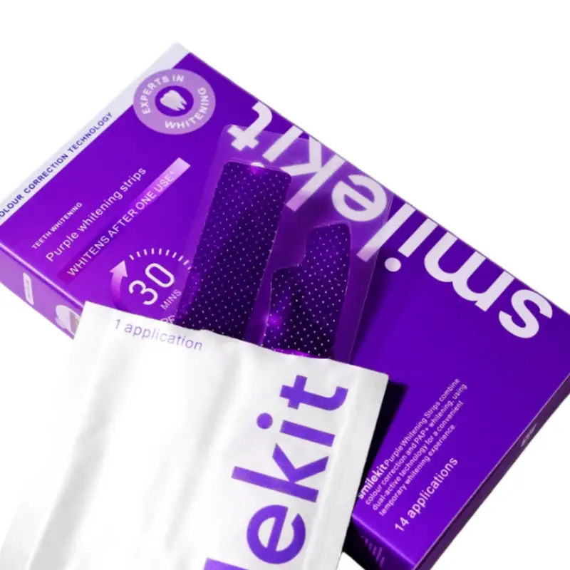 14 Pairs Purple Dental Strips  - Teeth Whitening Quotes reseña y precio