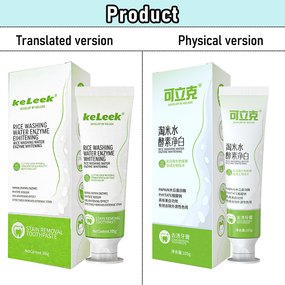 KELEEK Rice Water Enzyme Tooth - Teeth Whitening Enzymes reseña y precio