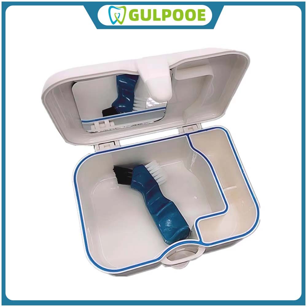 GULPOOE False Teeth Storage Bo - Teeth Whitening Brush reseña y precio