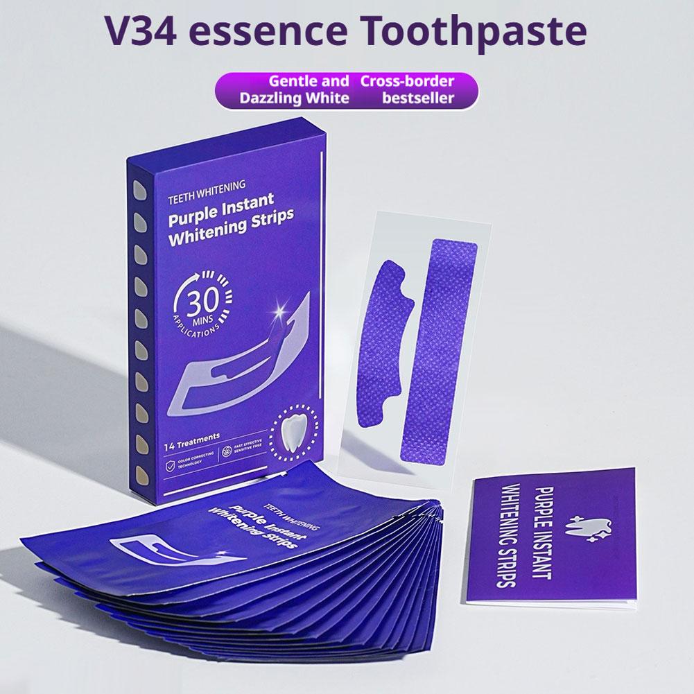 V34 Teeth Whitening Strips - E - Teeth Whitening In Office reseña y precio