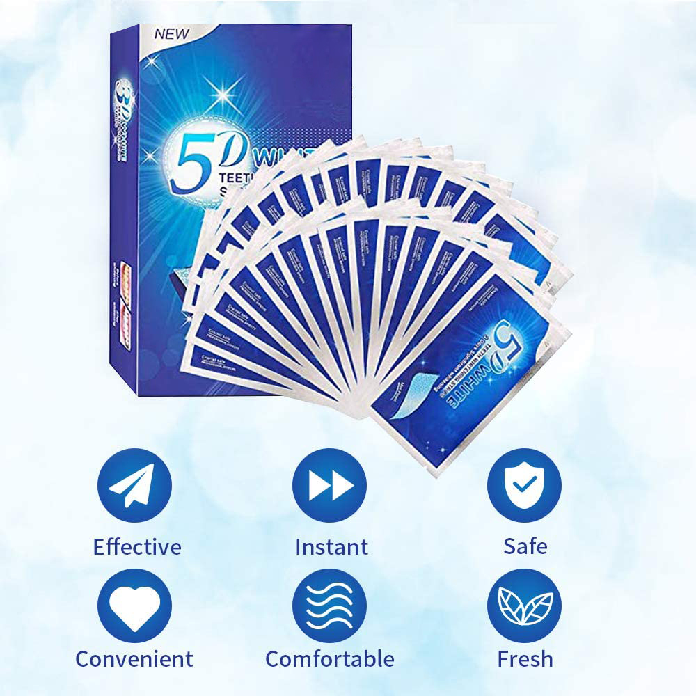 5D White Teeth Whitening Strip - Teeth Whitening Quotes reseña y precio