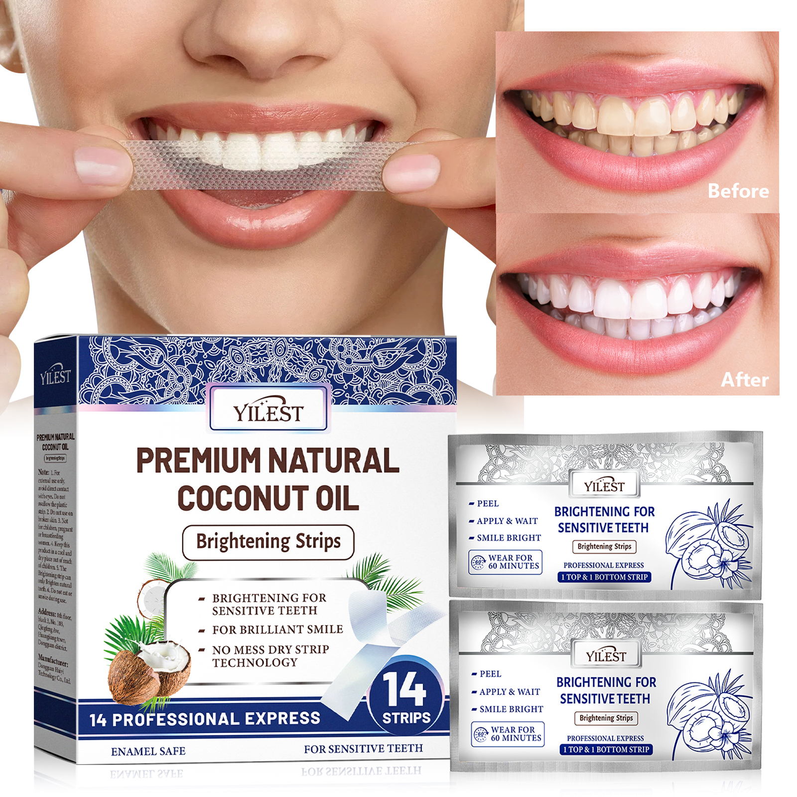 Teeth Whitening Strips 14pcs C - Teeth Whitening Quotes reseña y precio