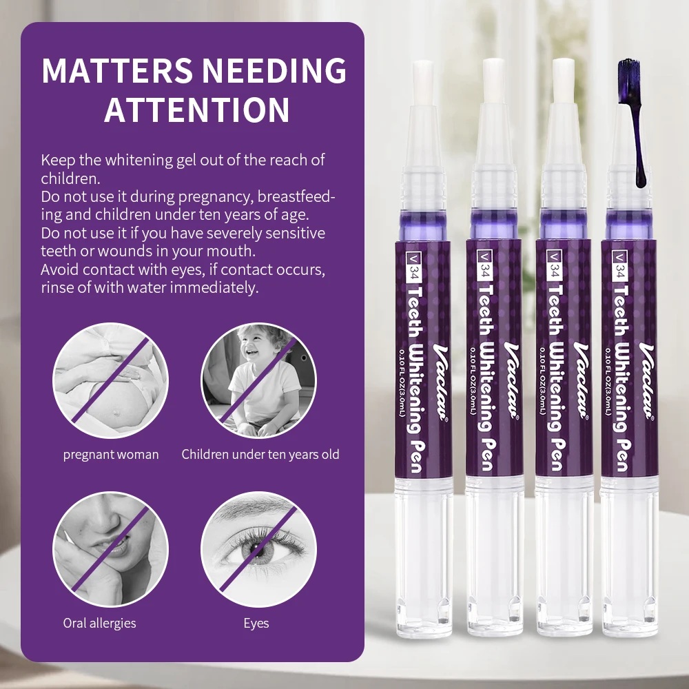 Vaclav V34 Purple teeth whiten - Teeth Paint Whitening reseña y precio