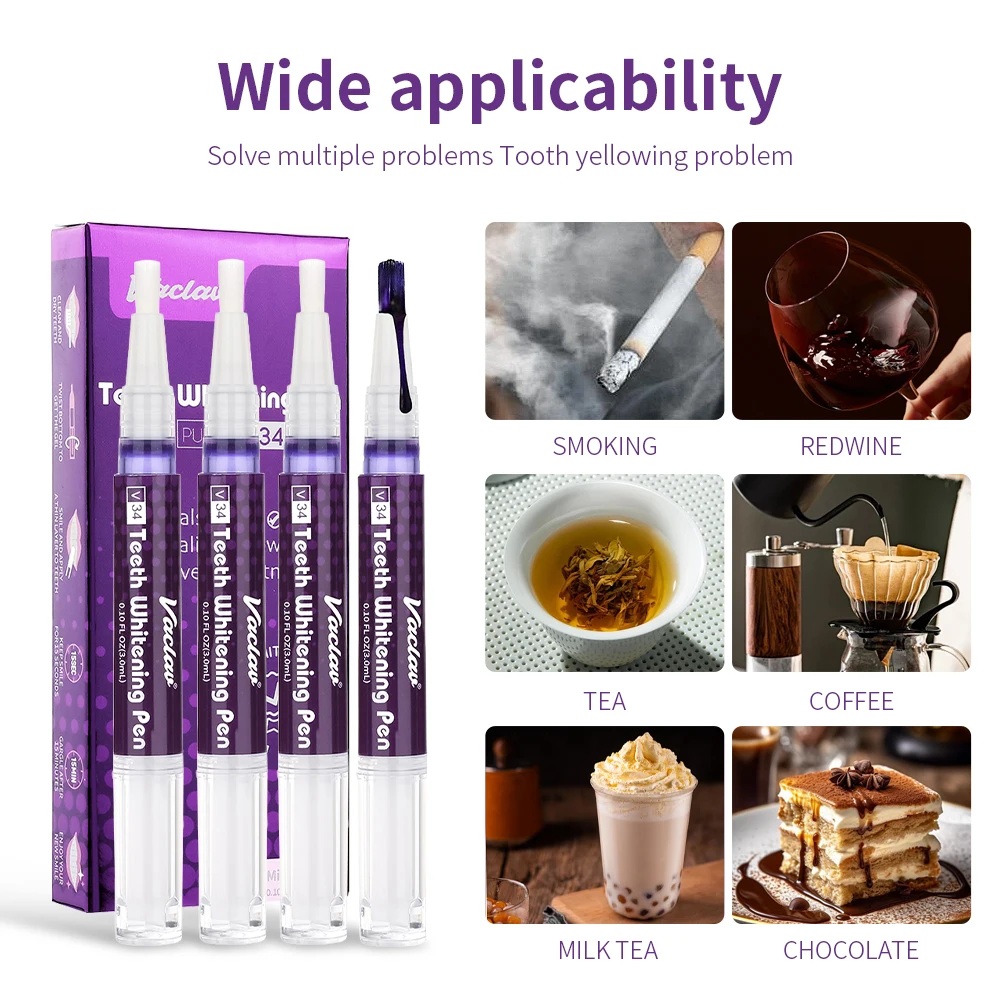 Vaclav V34 Purple teeth whiten - Teeth Paint Whitening reseña y precio