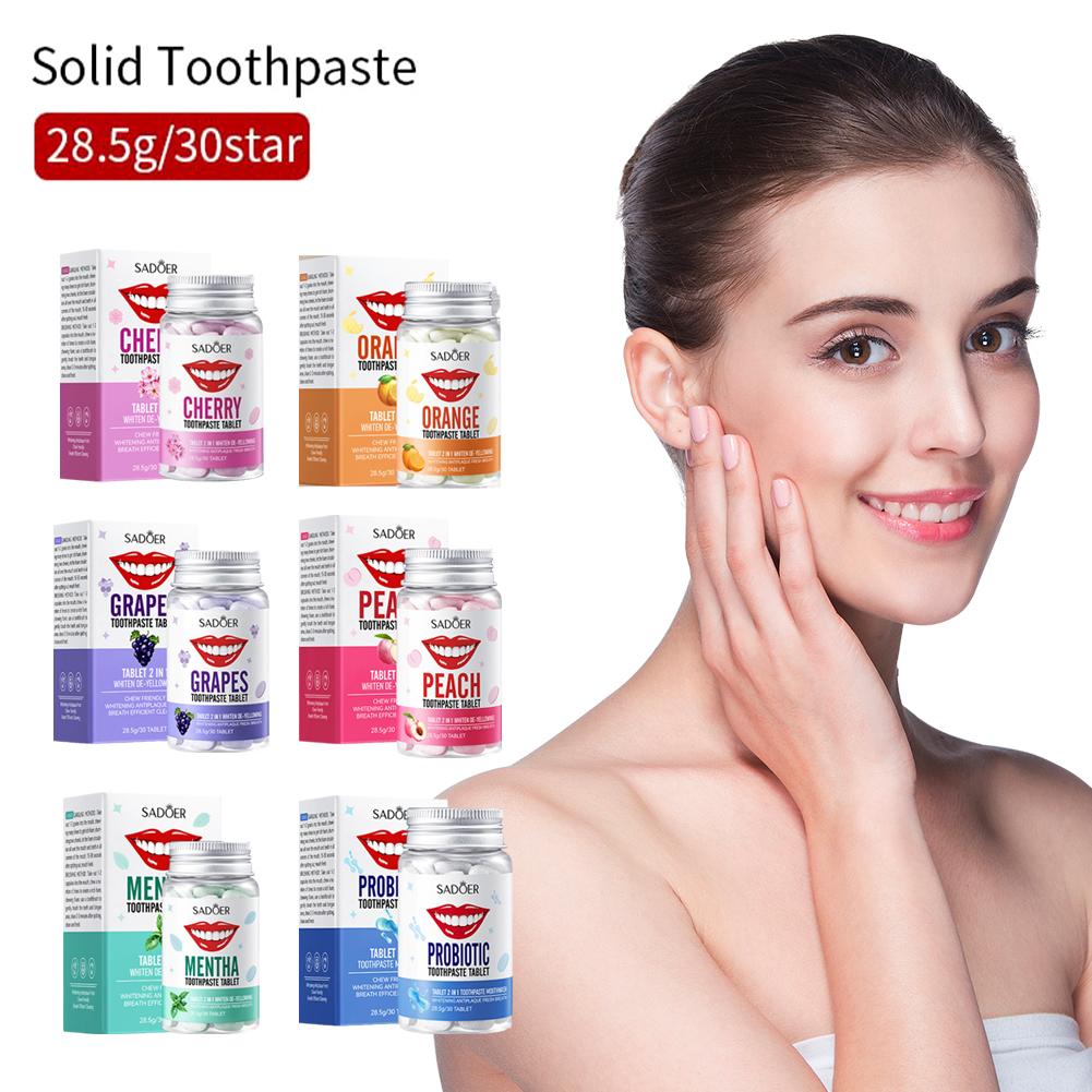 Mint Solid Toothpaste Tablets  - Teeth Whitening Q&M reseña y precio